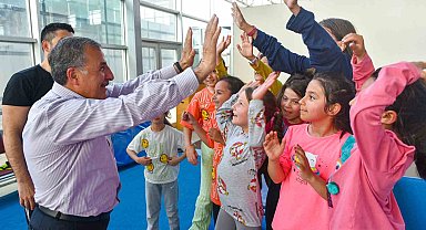 KMÜ'nün 'Haydi Gel Spor Yapalım' projesine çocuklar yoğun ilgi gösterdi
