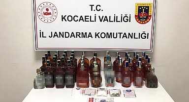Kocaeli'de gümrük kaçağı alkol ele geçirildi