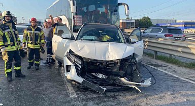 Kocaeli'de zincirleme kaza: 2 yaralı