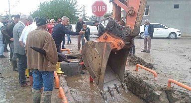 Koçarlı Yeniköy'ü ikinci kez sel vurdu