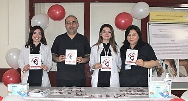 Kütahya Evliya Çelebi Eğitim ve Araştırma Hastanesinde yara bakım stant'ı kuruldu