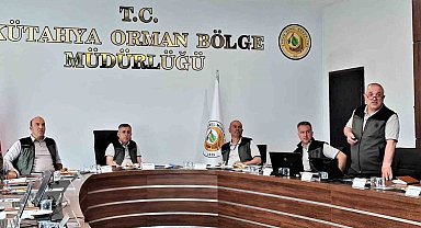 Kütahya OBM'de 2023 yılı orman yangınları ile mücadele tedbirleri masaya yatırıldı