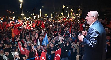 Kütahya'da Recep Tayyip Erdoğan coşkusu meydanlara sığmadı