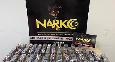 Manisa'da 5 bin 608 adet sentetik hap ele geçirildi