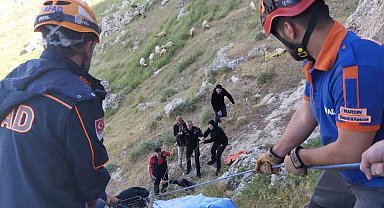 Mardin'de kayalık alandan düşen şahıs iki gün sonra yaralı kurtarıldı