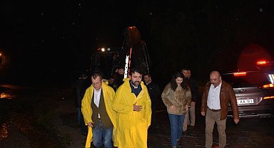 Milletvekili Şahin, taşından zarar gören yerleri inceledi