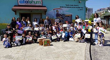 Minik çiftçilerden örnek çalışma