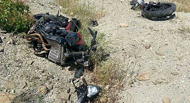 Motosiklet şarampole yuvarlandı: 1 ölü