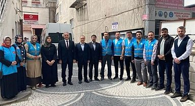 Müftülükte oluşturulan gönüllü ekip deprem bölgesine gönderildi