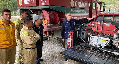 Muğla'da arazöz ve ilk müdahale aracı operatörlerine ileri sürüş eğitimi verildi