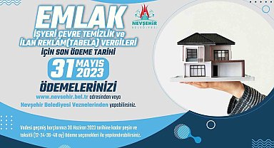 Nevşehir Belediyesi uyardı 'Vergi Ödemelerini Unutmayın'