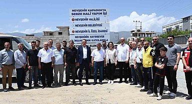 Nevşehir'den deprem bölgesi Hatay'a 'sebze hali' desteği