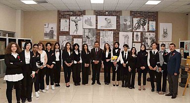 Öğrencilerden görsel sanatlar sergisi