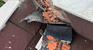 Ordu'da bir eve yıldırım düştü