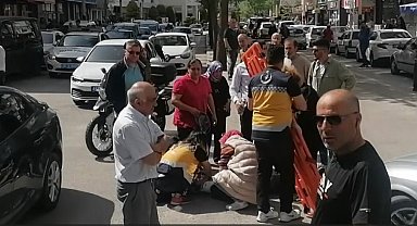 Otomobil elektrikli bisiklete çarptı: 1 yaralı