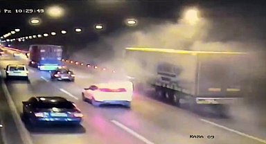 Otoyol tünellerindeki yangın güvenlik kamerasında