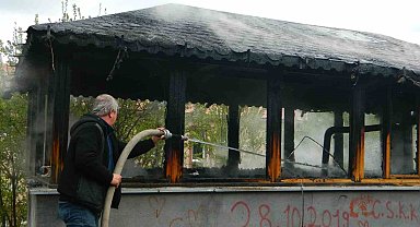 Posof'ta çay ocağında yangın