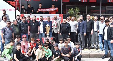 Samsunspor'un şampiyonluk kupası Tekkeköy'de