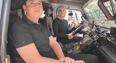 Şehit kızının isteği yerine geldi, babasının adı verilen zırhlı araç göreve başladı