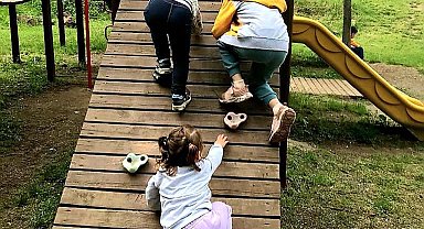 Sevgi evinde kalan çocuklar doğanın tadını çıkarttı