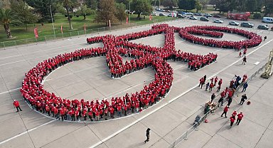 Şişli'de dünyanın en büyük bisiklet figürünü oluşturmak için rekor denemesi