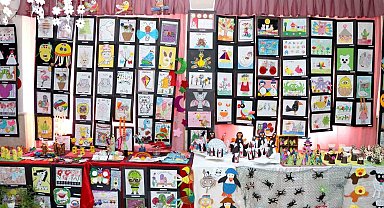 Sivas'ta minik öğrenciler sergi açtı