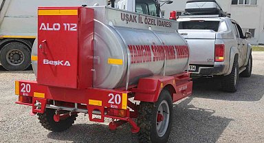 Sivaslı'ya yanın söndürme tankerleri teslim edildi