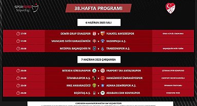 Süper Lig'de son haftanın programı açıklandı