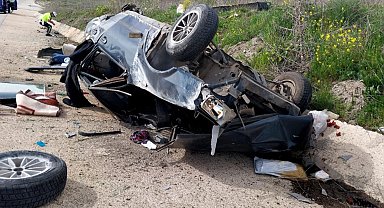 Tavşanlı'da trafik kazası, aynı aileden 3 kişi yaralandı