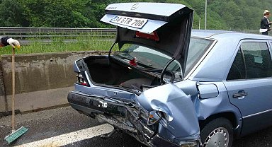 TEM'de zincirleme kaza: 2 yaralı