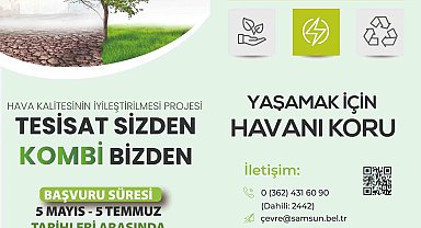 Tesisat vatandaştan, kombi belediyeden