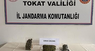 Tokat'ta 320 gram esrar ele geçirildi