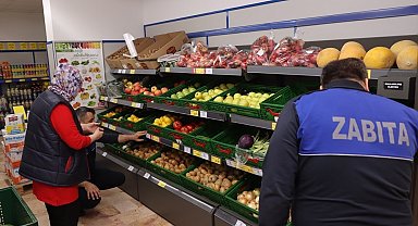 Yalova'da zabıta hal ve market fiyatları arasındaki farkı denetledi