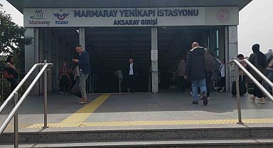Yenikapı Marmaray'da raylara atlayan şahıs hayatını kaybetti