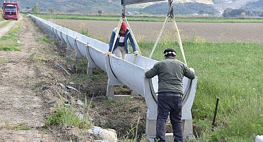Yenipazar Dalama Sulaması'nda yenileme çalışmaları devam ediyor