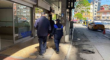 Zabıtadan kaldırım denetimi