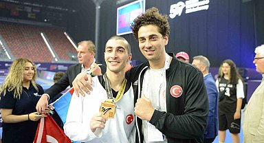 26. Dünya Tekvando Şampiyonası'nda Hakan Reçber ve Nafia Kuş'tan çifte altın madalya