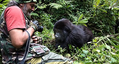 80 ülkede vahşi hayatı fotoğrafladı, gorillerle burun buruna geldi