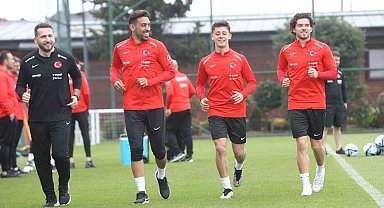 A Milli Futbol Takımı, Letonya maçı hazırlıklarını sürdürdü