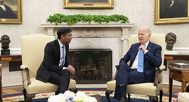 ABD Başkanı Biden, İngiltere Başbakanı Sunak ile bir araya geldi