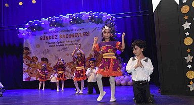 Adana Büyükşehir Belediyesinin kreşlerinde eğitim gören minikler mezun oldu