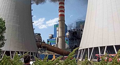 Afşin-Elbistan B termik santralindeki yangın kontrol altına alındı