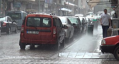 Ahlat'ta şiddetli yağış etkili oldu