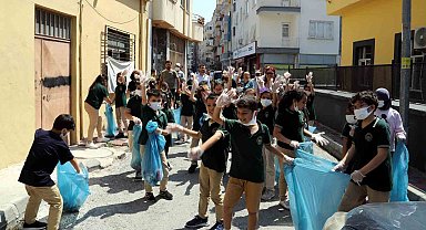Akdeniz'de çevre temizliği bu kez çocuklarla yapıldı