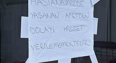 Akhisar'da devlet hastanesi sel felaketinin ardından hizmet veremiyor