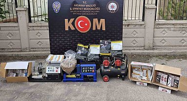 Aksaray polisinden kaçak sigara operasyonu