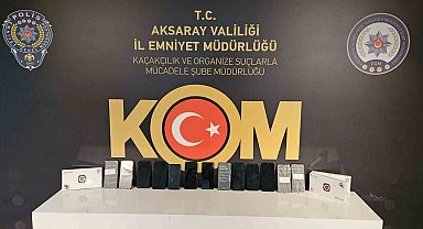 Aksaray polisinden kaçak telefon operasyonu