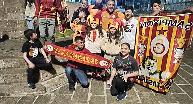 Aksaray'da Galatasaray'ın Fenerbahçe galibiyeti coşkusu