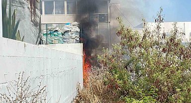 Alevler işletmelere sıçramadan söndürüldü