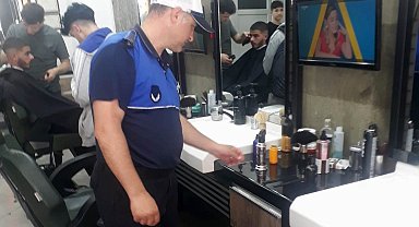 Altınova'da berberler denetlendi